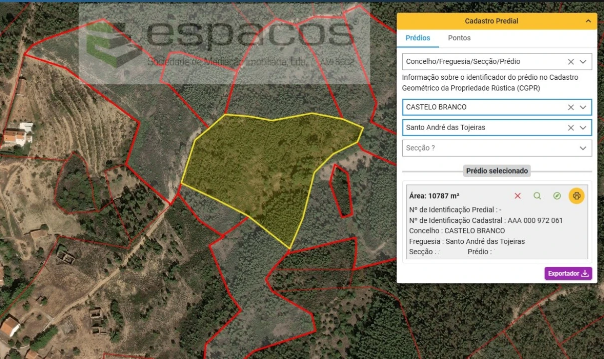 Terreno Agricola ou Rústico para Venda em Santo Andre das Tojeiras Foto 17