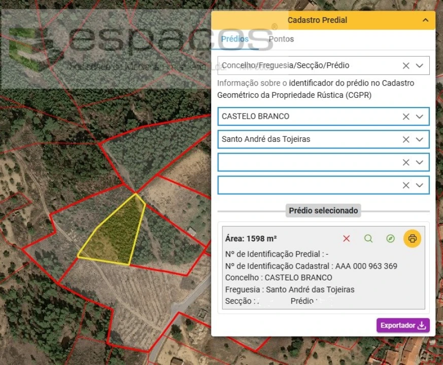 Terreno Agricola ou Rústico para Venda em Santo Andre das Tojeiras Foto 8