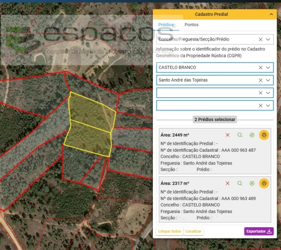 Terreno Agricola ou Rústico para Venda em Santo Andre das Tojeiras Foto 20
