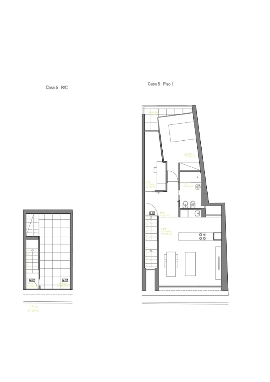 Moradia T1 para Venda em Caminha (Matriz) e Vilarelho Planta 1