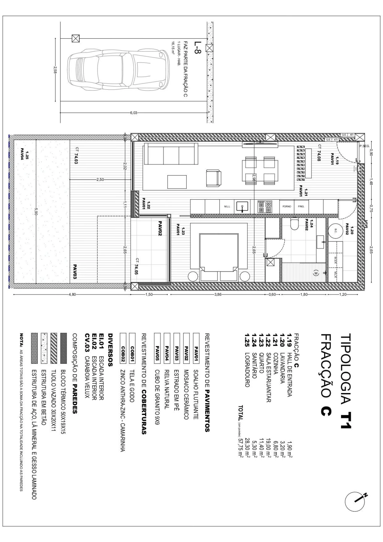 Apartamento T3 para Venda em Pousa Foto 9