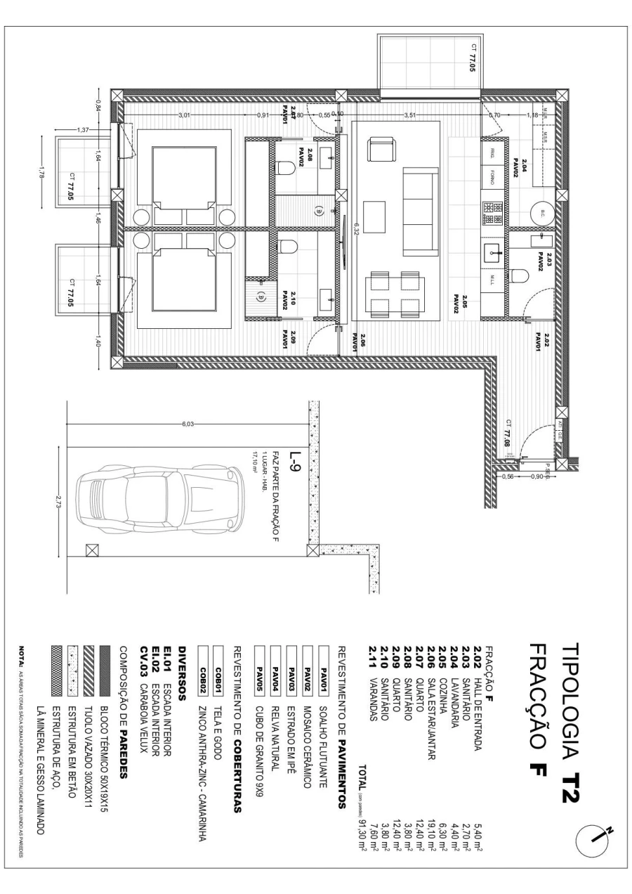 Apartamento T3 para Venda em Pousa Foto 7