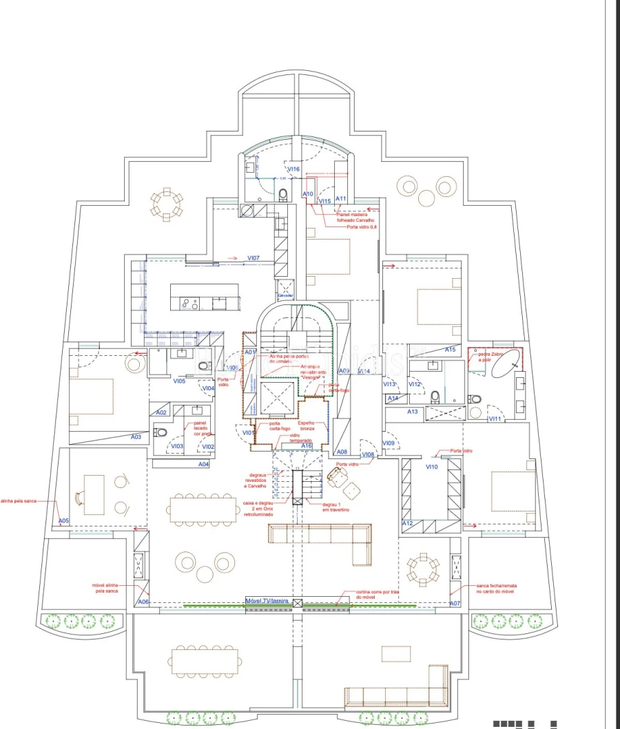 Apartamento T4 para Venda em Carcavelos e Parede Planta 1