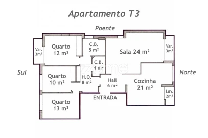 Apartamento T3 para Venda em São João da Madeira