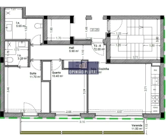 Apartamento T2 para Venda em Anta e Guetim