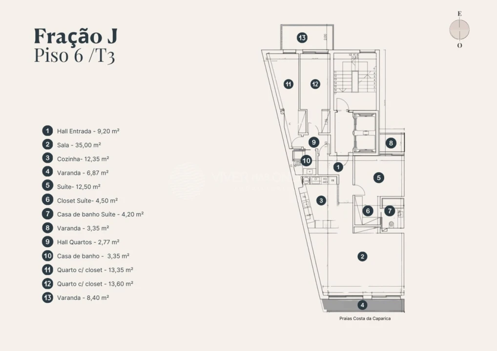 Apartamento T3 para Venda em Costa da Caparica Foto 36