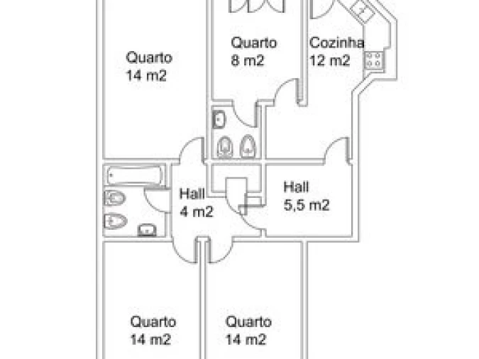 Apartamento T3 para Venda em Ajuda Planta 1