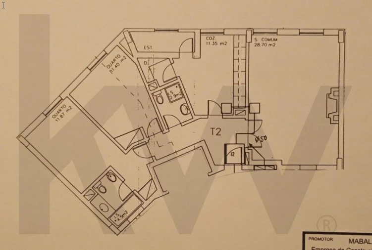 Apartamento T2 para Venda em Venteira Planta 1