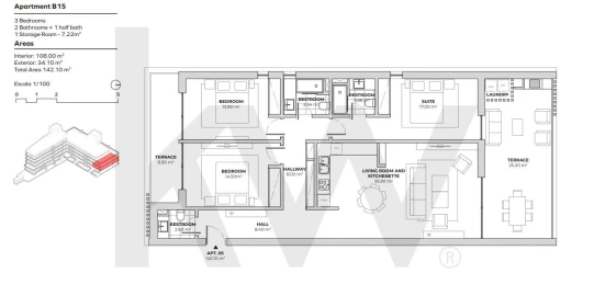 Apartamento T3 para Venda em Alcochete
