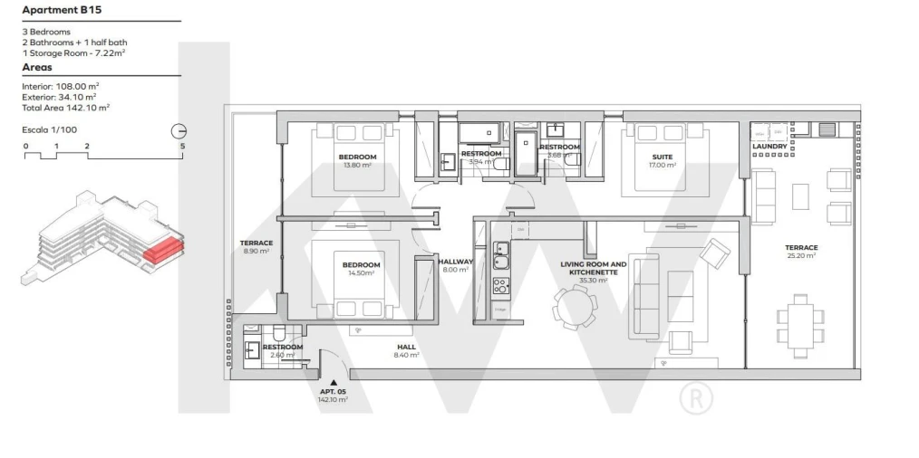 Apartamento T3 para Venda em Alcochete Foto 10