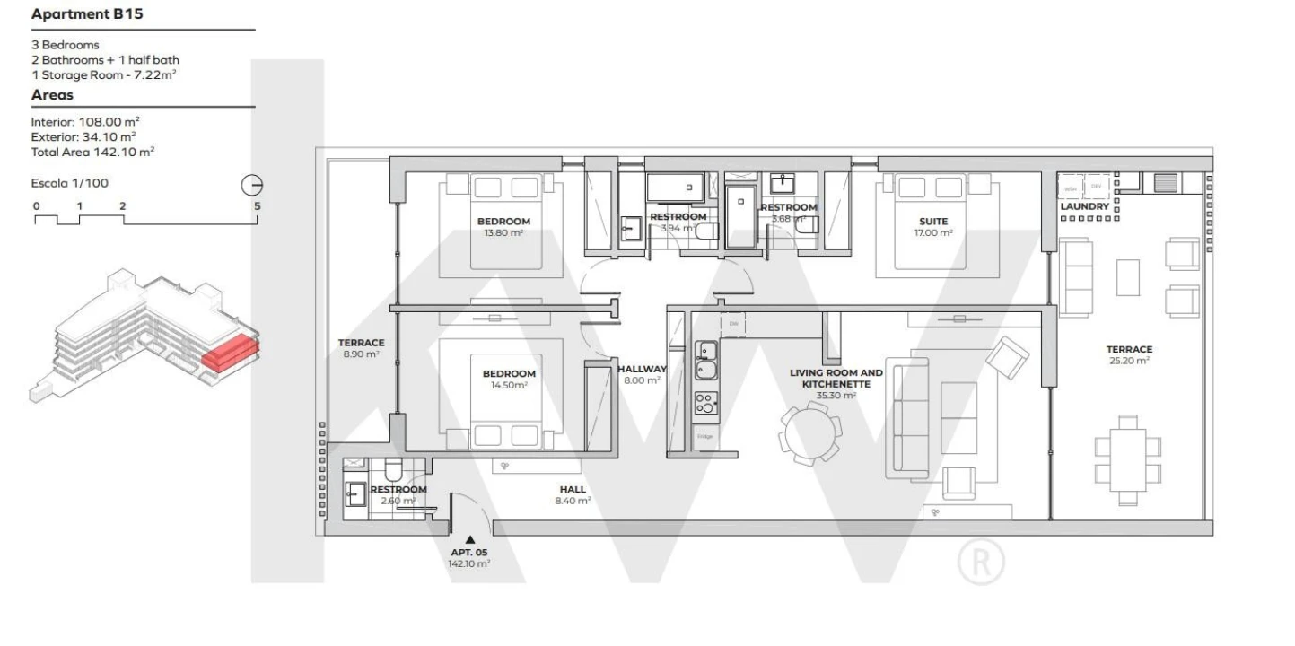 Apartamento T3 para Venda em Alcochete Foto 10