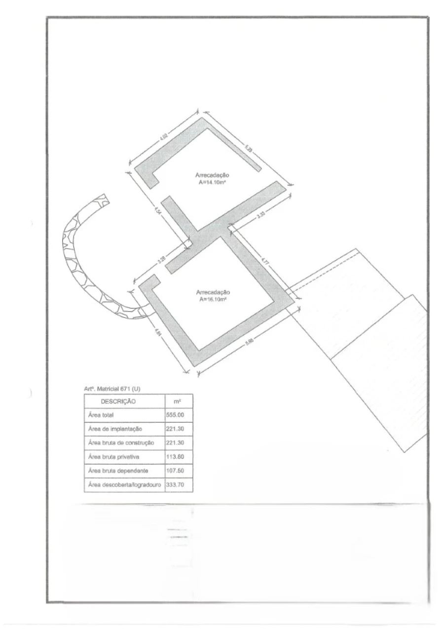 Quinta T2 para Venda em Conceição e Cabanas de Tavira Planta 1