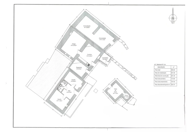 Quinta T2 para Venda em Conceição e Cabanas de Tavira Planta 2