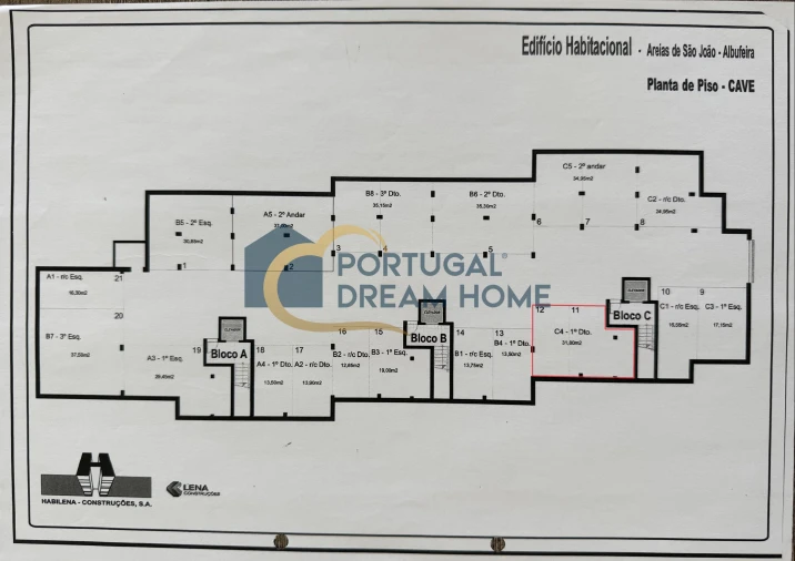 Apartamento T2 para Venda em Albufeira e Olhos de Água Planta 2