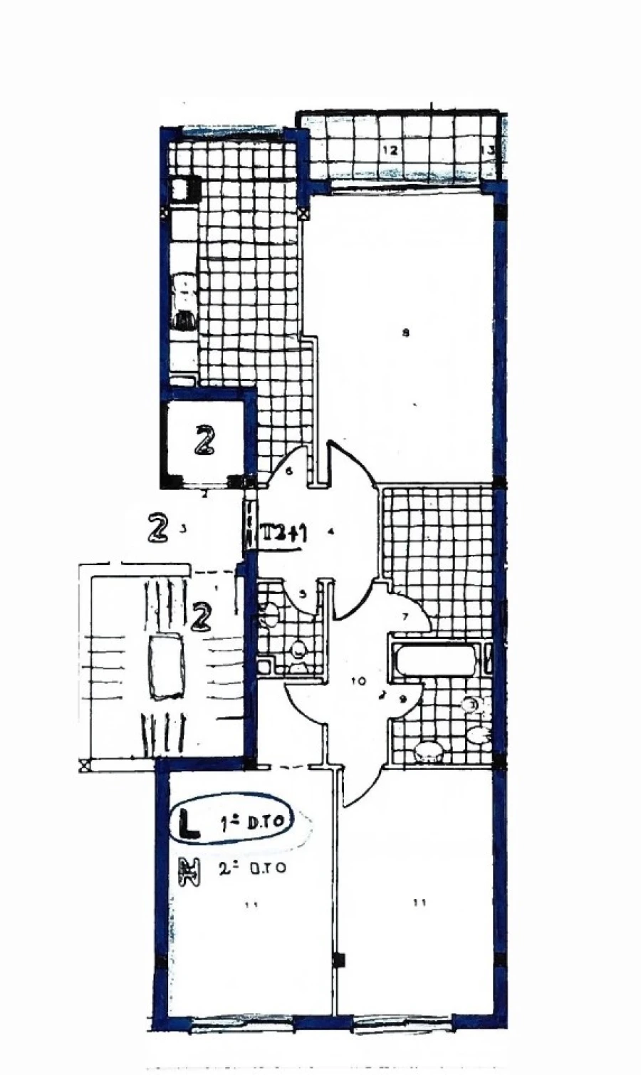 Apartamento T2 para Venda em Oliveira do Douro Planta 1