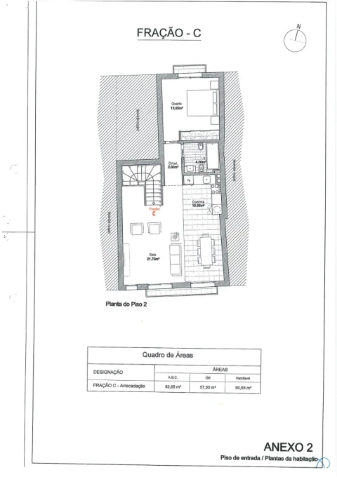 Apartamento T1 para Venda em Nazare