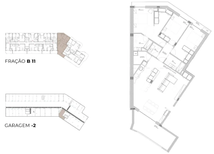 Apartamento T3 para Venda em Oliveira do Douro Planta 1