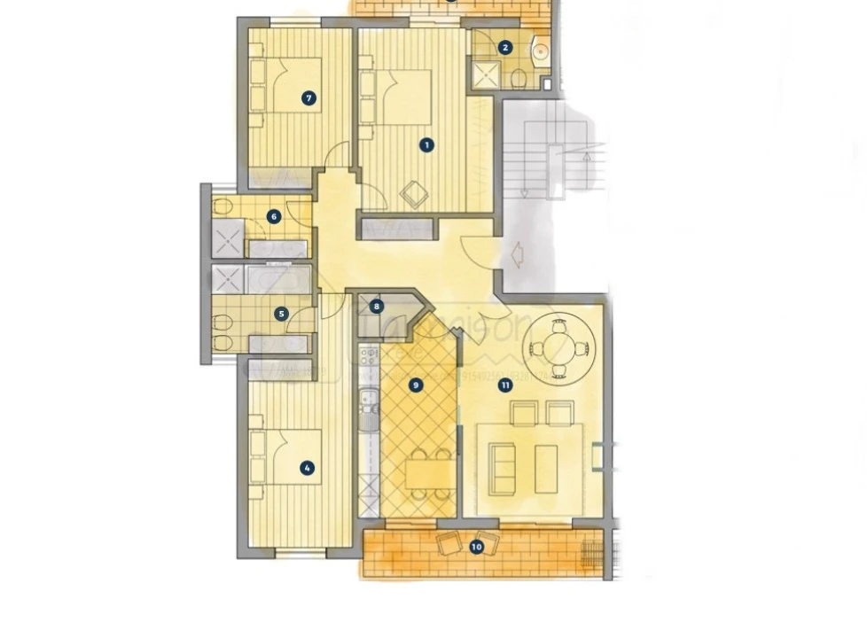 Apartamento T3 para Venda em Santa Barbara de Nexe Foto 44