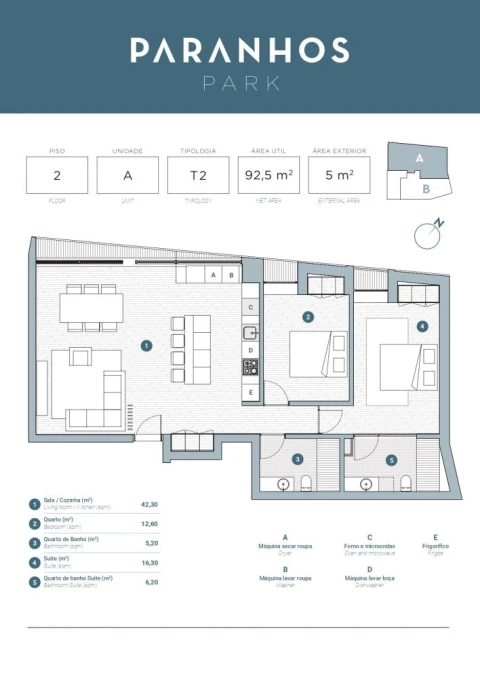 Apartamento T2 para Venda em Paranhos