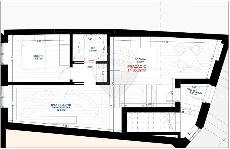 Apartamento T1 para Venda em Santa Marinha e São Pedro da Afurada Foto 6