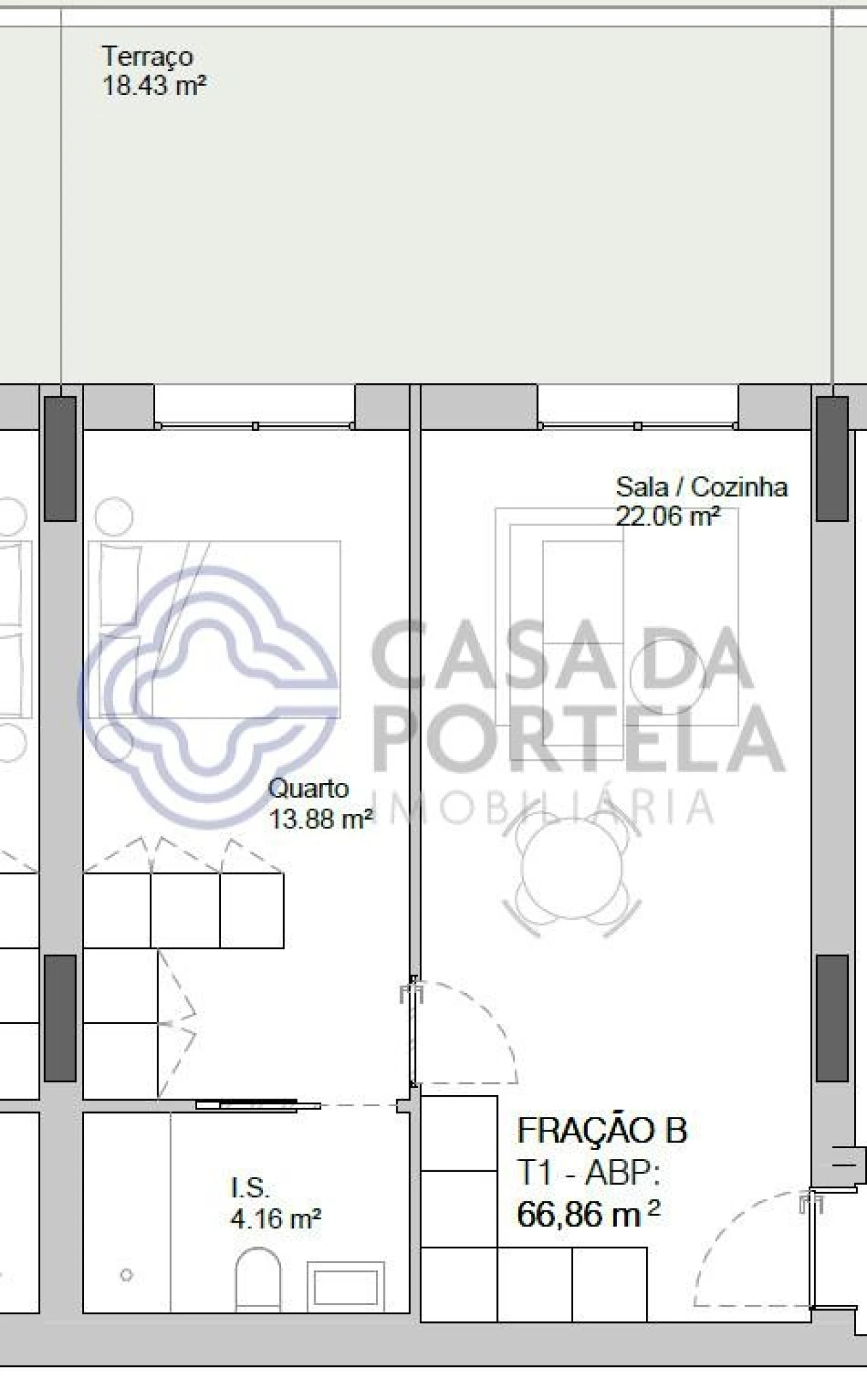 Apartamento T1 para Venda em Paranhos Foto 11