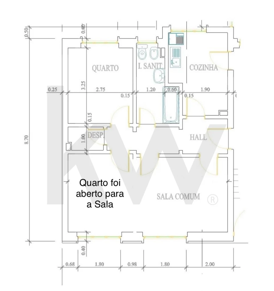 Apartamento T1 para Arrendamento em Campo de Ourique Foto 21