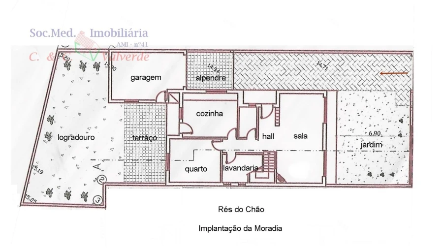 Moradia T4 para Venda em Ponte do Rol Planta 1