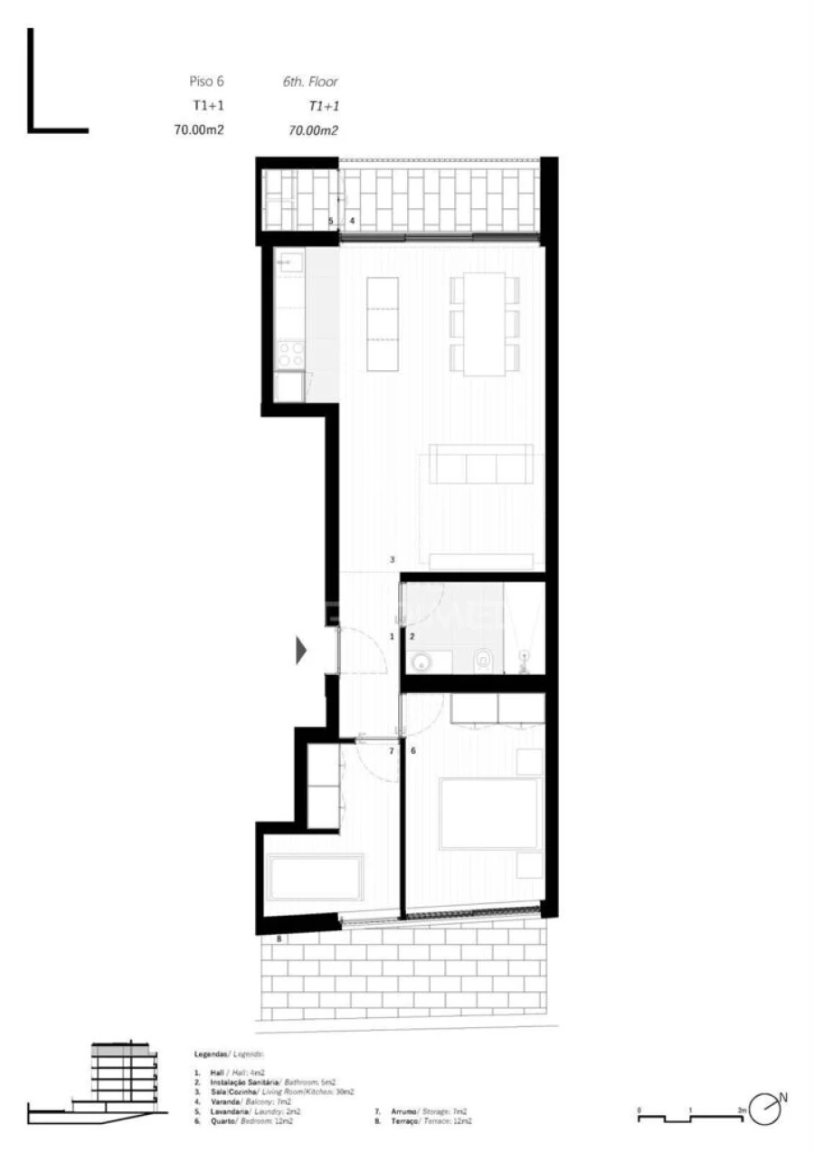 Apartamento T2 para Venda em Bonfim Foto 7