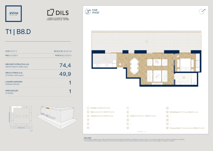 Apartamento T1 para Venda em Campanhã Planta 1