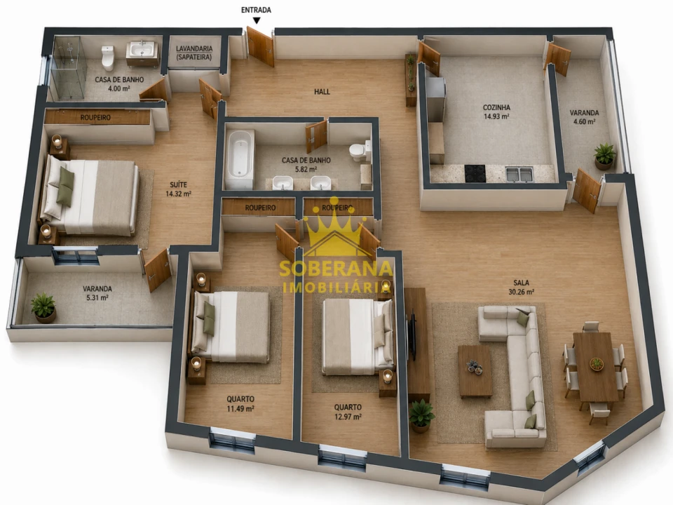 Apartamento T3 para Venda em Marinha Grande Foto 11