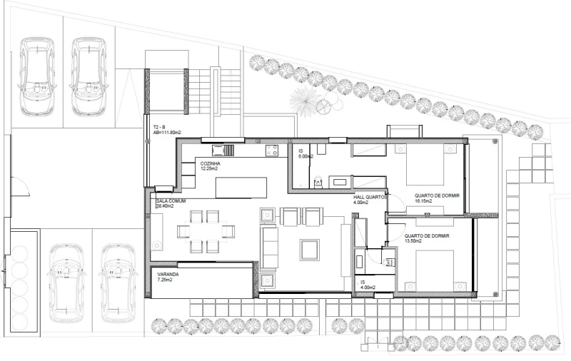 Apartamento T2 para Venda em Funchal (Santa Maria Maior) Planta 1