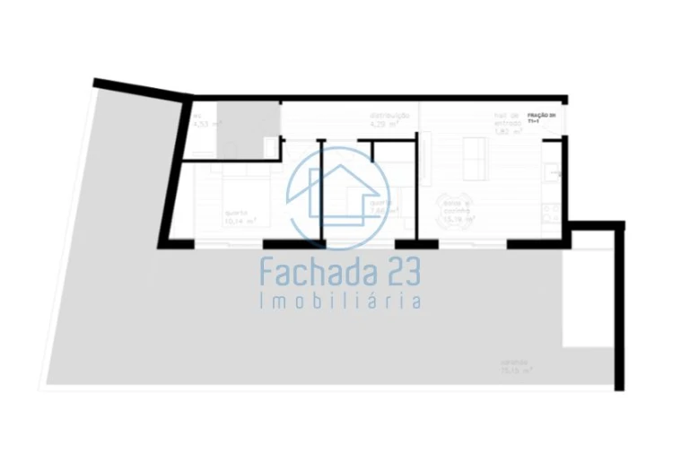Apartamento T1 para Venda em Vila Nova de Cerveira e Lovelhe Planta 1