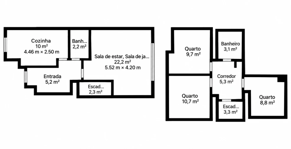 Apartamento T3 para Venda em Alverca do Ribatejo e Sobralinho Planta 1