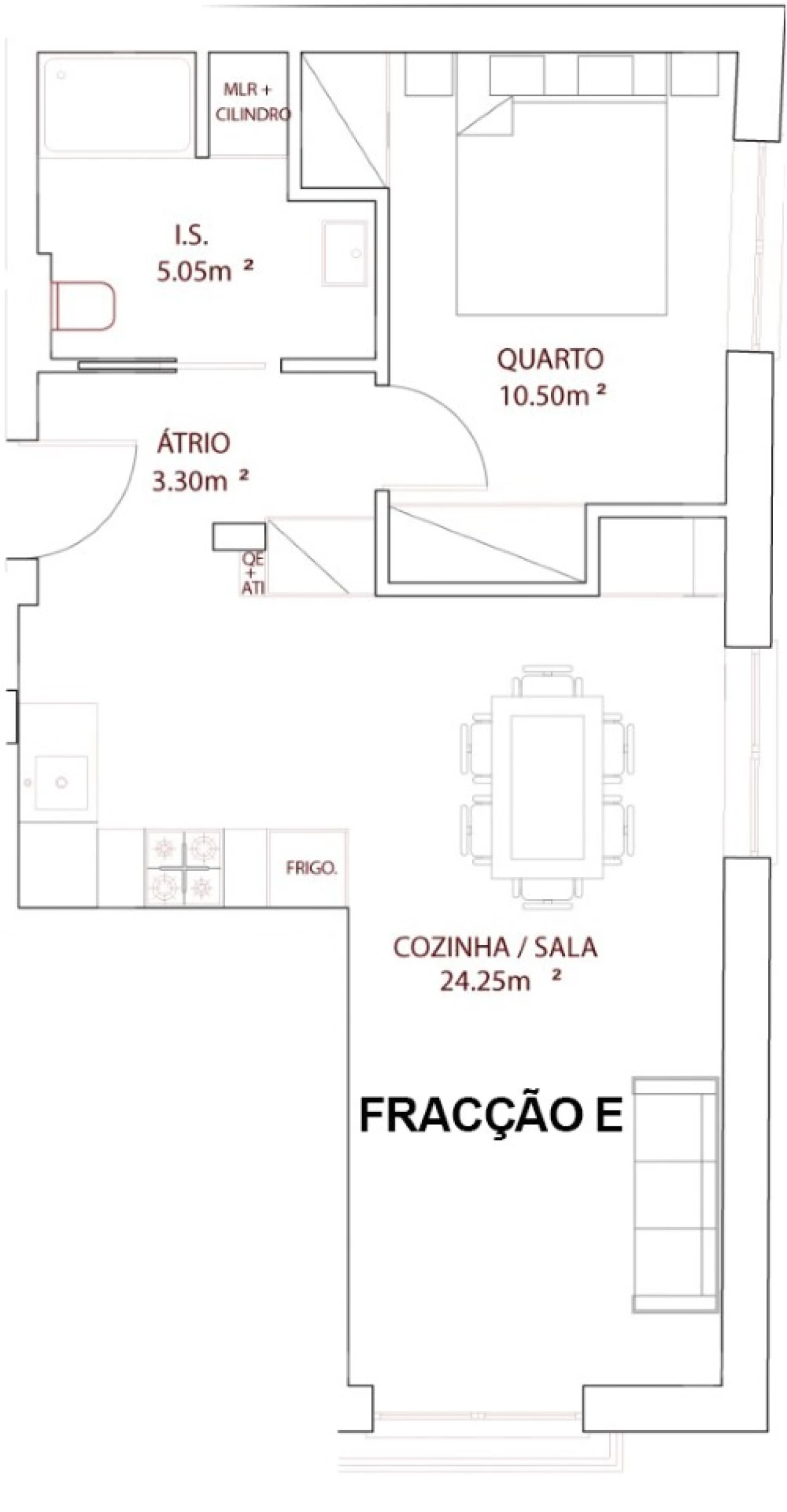 Apartamento T2 para Venda em Nazare Planta 2