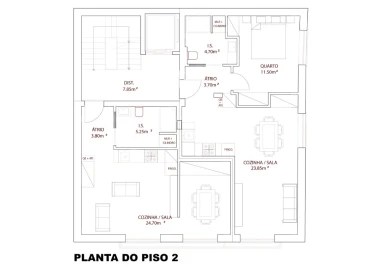 Apartamento T1 para Venda em Nazare