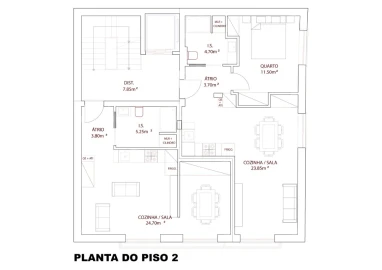 Apartamento T1 para Venda em Nazare