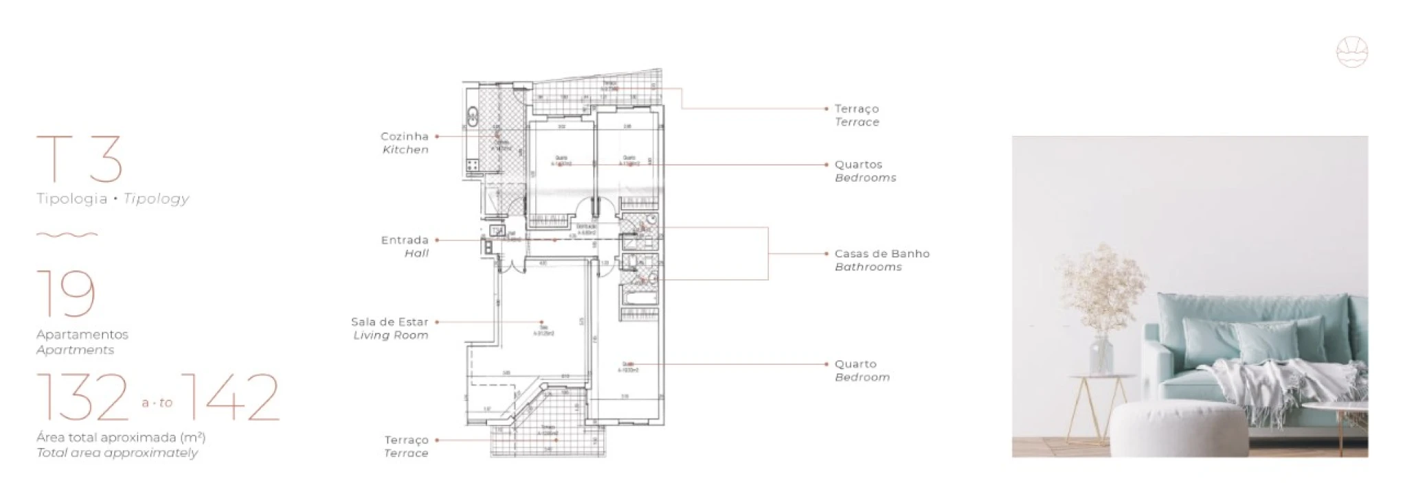 Apartamento T3 para Venda em Quelfes Planta 2
