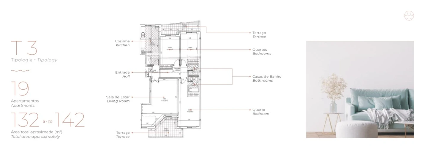 Apartamento T3 para Venda em Quelfes Planta 2