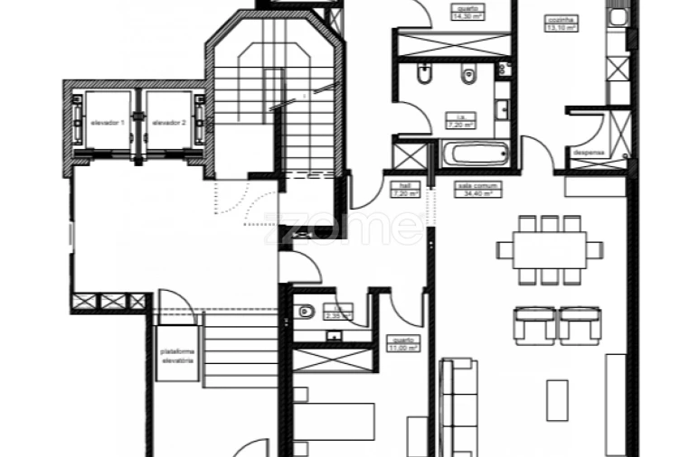 Apartamento T3 para Venda em Vila Nova da Telha Foto 2