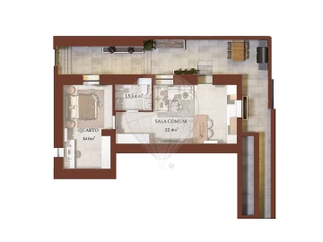 Apartamento T1 para Venda em Algés, Linda-A-Velha e Cruz Quebrada-Dafundo