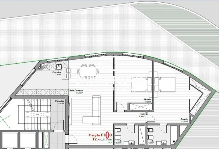 Apartamento T2 para Venda em Mafamude e Vilar do Paraíso Foto 15