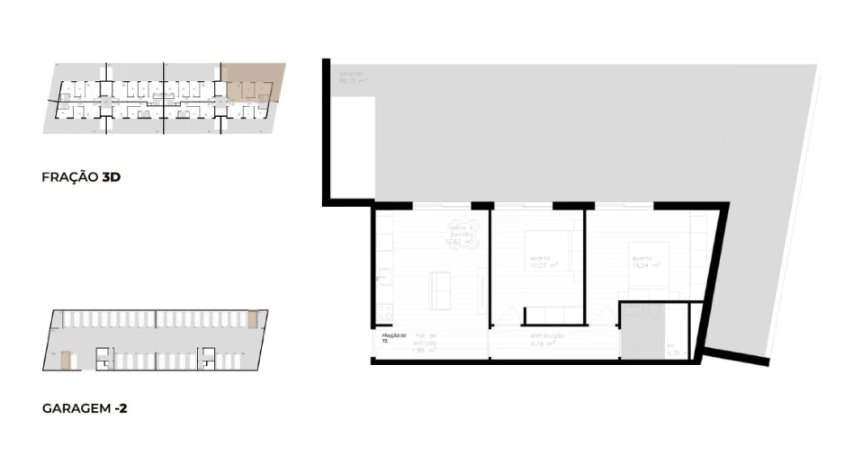 Apartamento T2 para Venda em Vila Nova de Cerveira e Lovelhe Planta 1