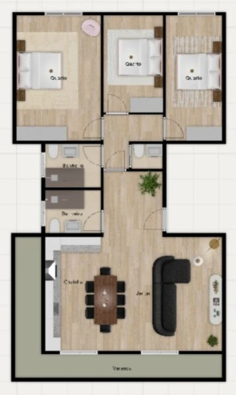 Apartamento T3 para Venda em Benfica
