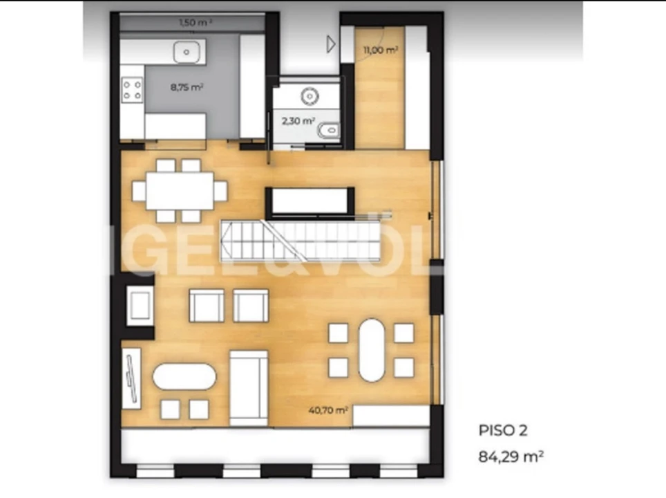 Apartamento T2 para Venda em Penha de França Planta 2