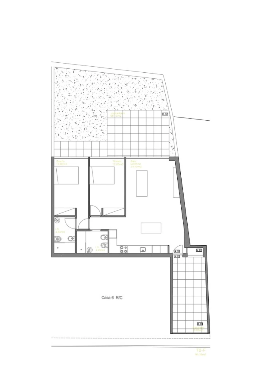 Apartamento T2 para Venda em Caminha (Matriz) e Vilarelho Planta 1