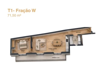 Apartamento T1 para Venda em Altura