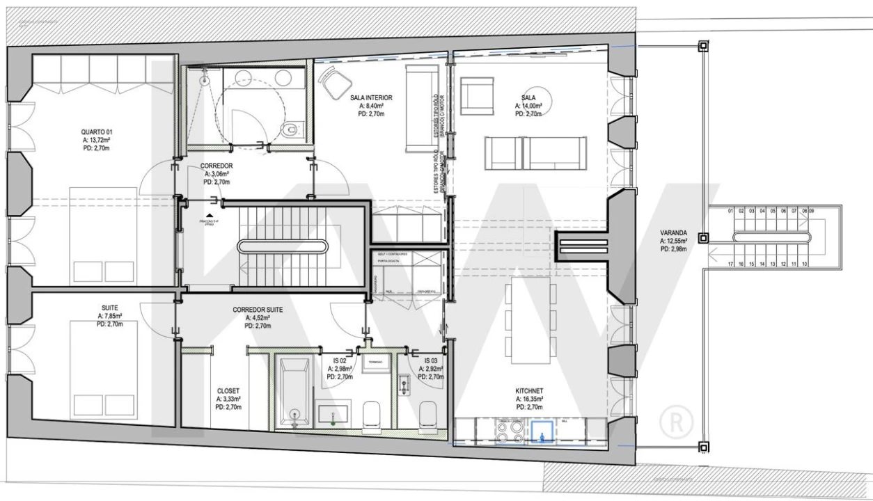 Apartamento T2 para Venda em São Vicente Foto 49