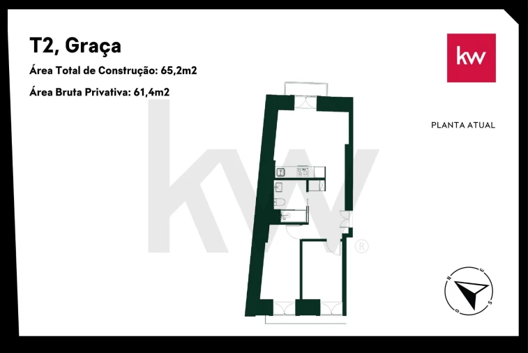 Apartamento T2 para Venda em Santa Maria Maior Foto 19