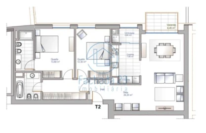 Apartamento T2 para Venda em Oliveira do Douro
