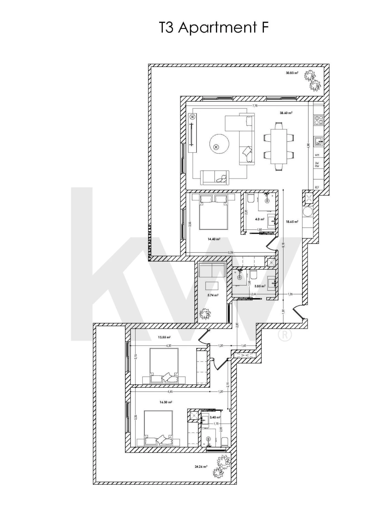 Apartamento T3 para Venda em Portimão Foto 14